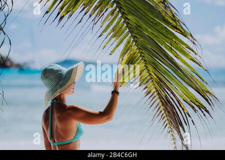 Blue Palm Tree Hat